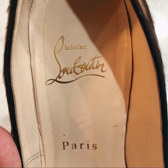 CHRISTIAN LOUBOUTIN Leopard Pony Hair Bianca Heels - Picture 16 of 16